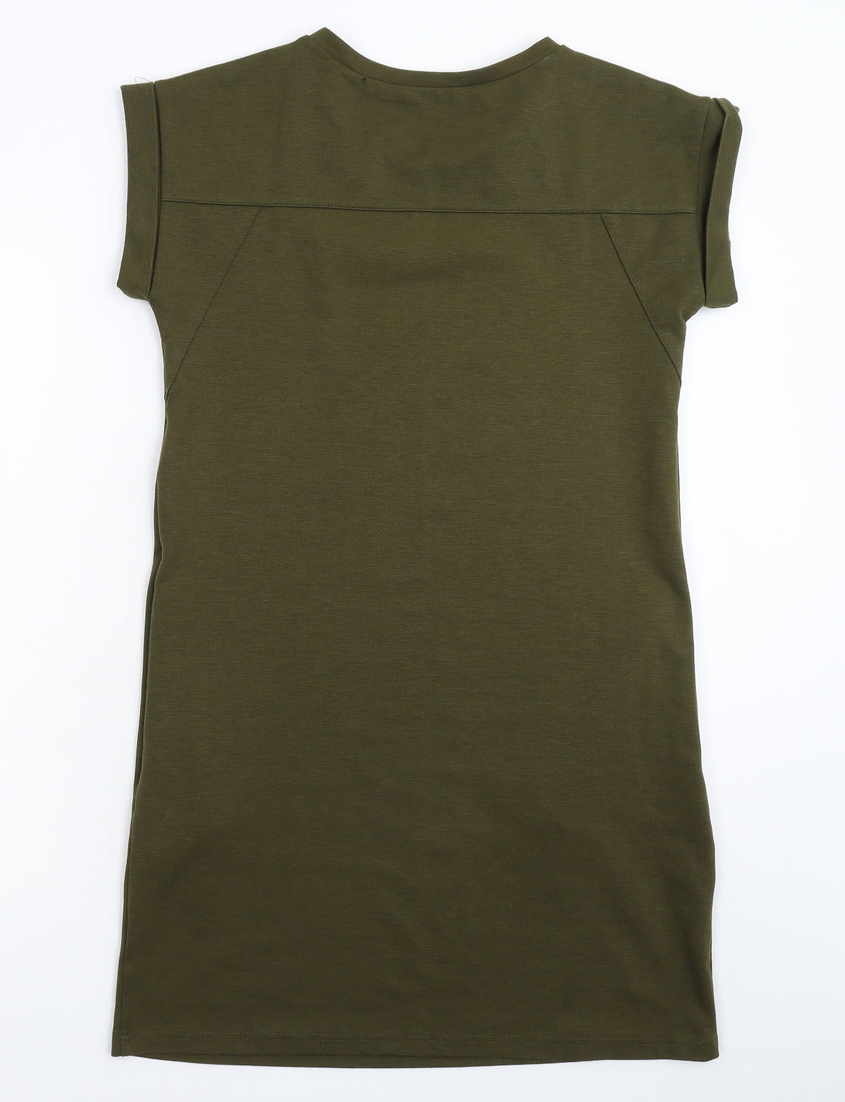 Preworn Womens Green   T-Shirt Dress  Size 8