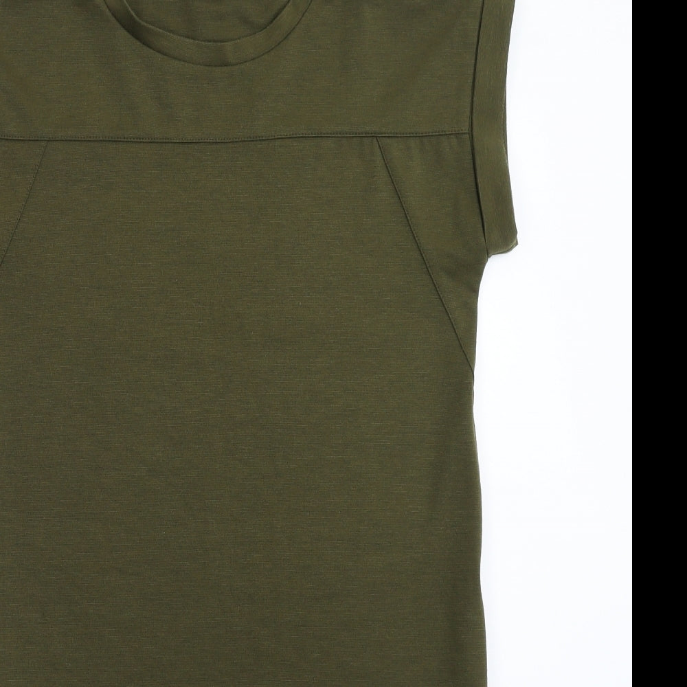 Preworn Womens Green   T-Shirt Dress  Size 8