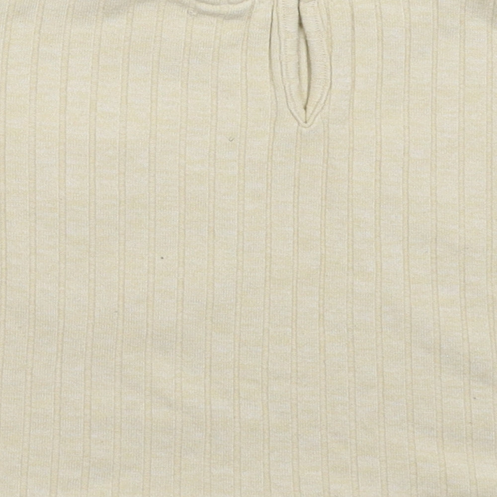 Zara Girls Beige   Basic T-Shirt Size 6 Years
