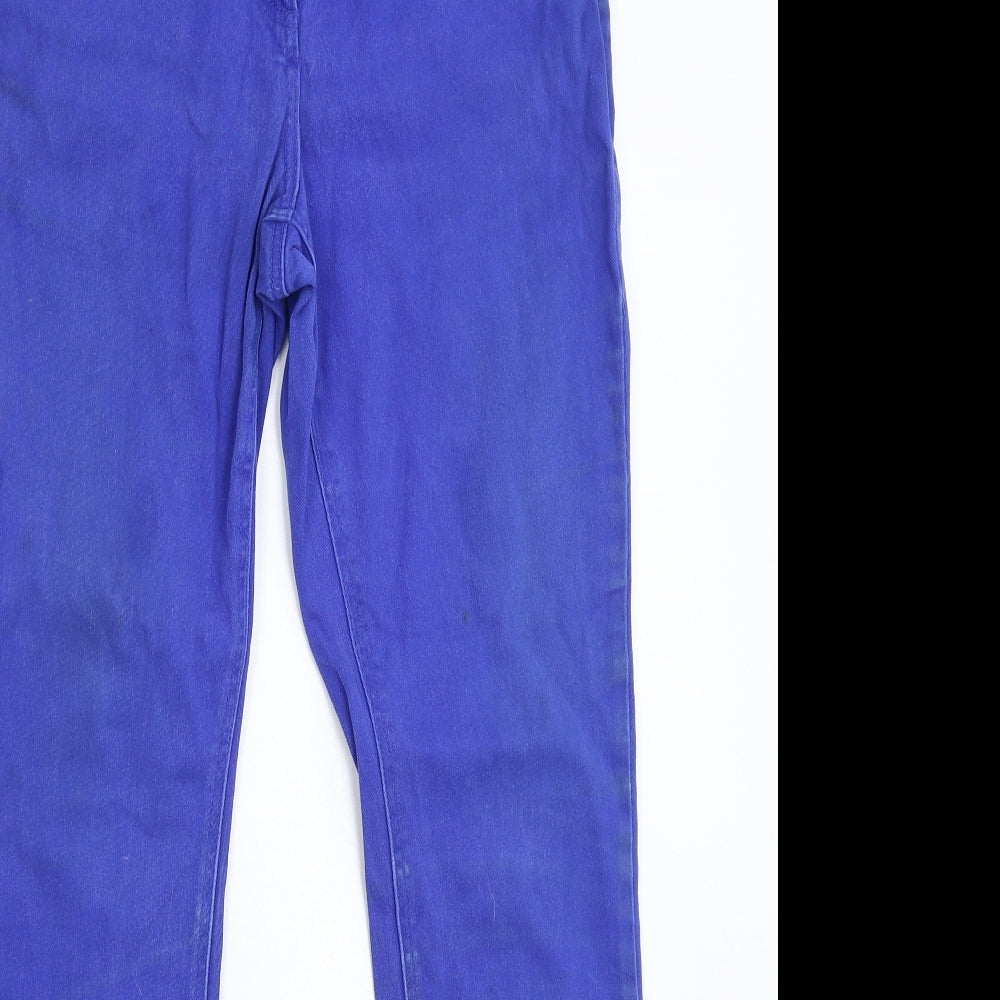 M&Co Womens Blue  Denim Skinny Jeans Size 12 L29 in