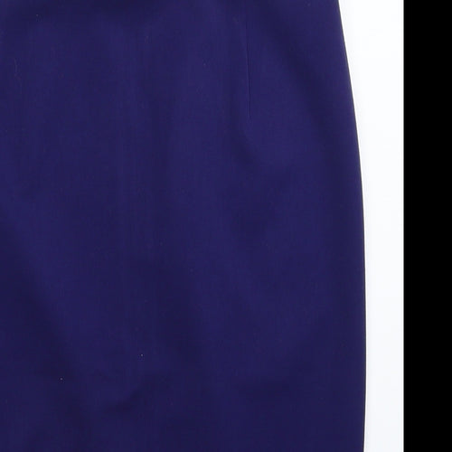 Marks and Spencer Womens Blue   Straight & Pencil Skirt Size 12