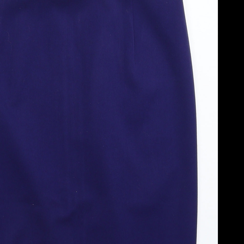 Marks and Spencer Womens Blue   Straight & Pencil Skirt Size 12