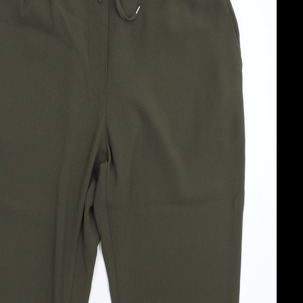 H&M Womens Green   Cropped Trousers Size 18 L23 in