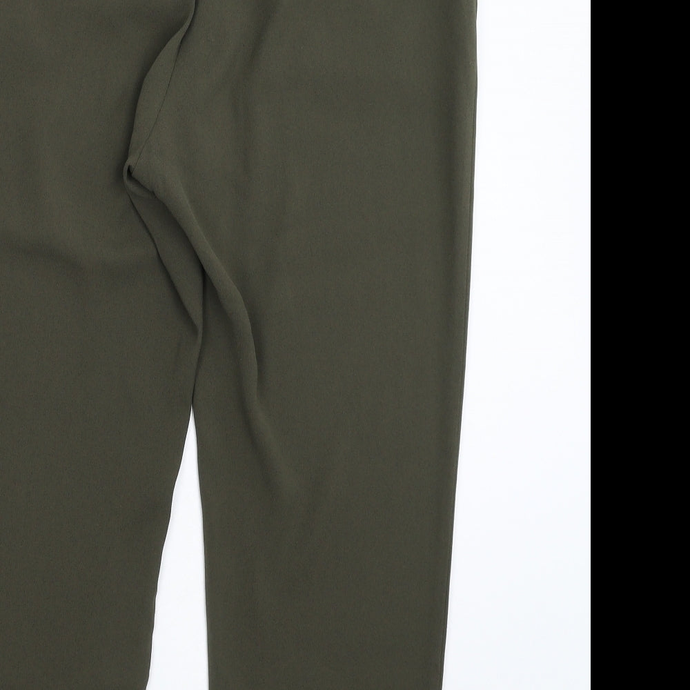 H&M Womens Green   Cropped Trousers Size 18 L23 in