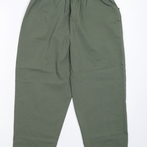 Cherry B Womens Green   Cropped Trousers Size 28 in L20 in
