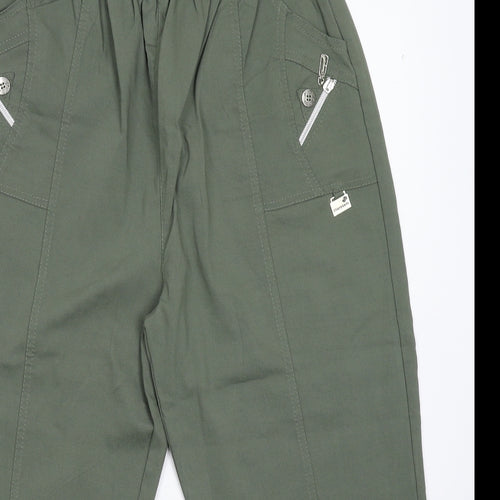 Cherry B Womens Green   Cropped Trousers Size 28 in L20 in