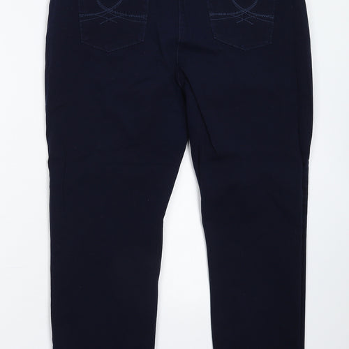 Marks and Spencer Womens Blue  Denim Straight Jeans Size 16 L26 in