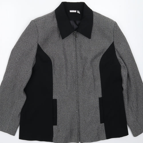Oscar B Womens Grey   Jacket Blazer Size 18