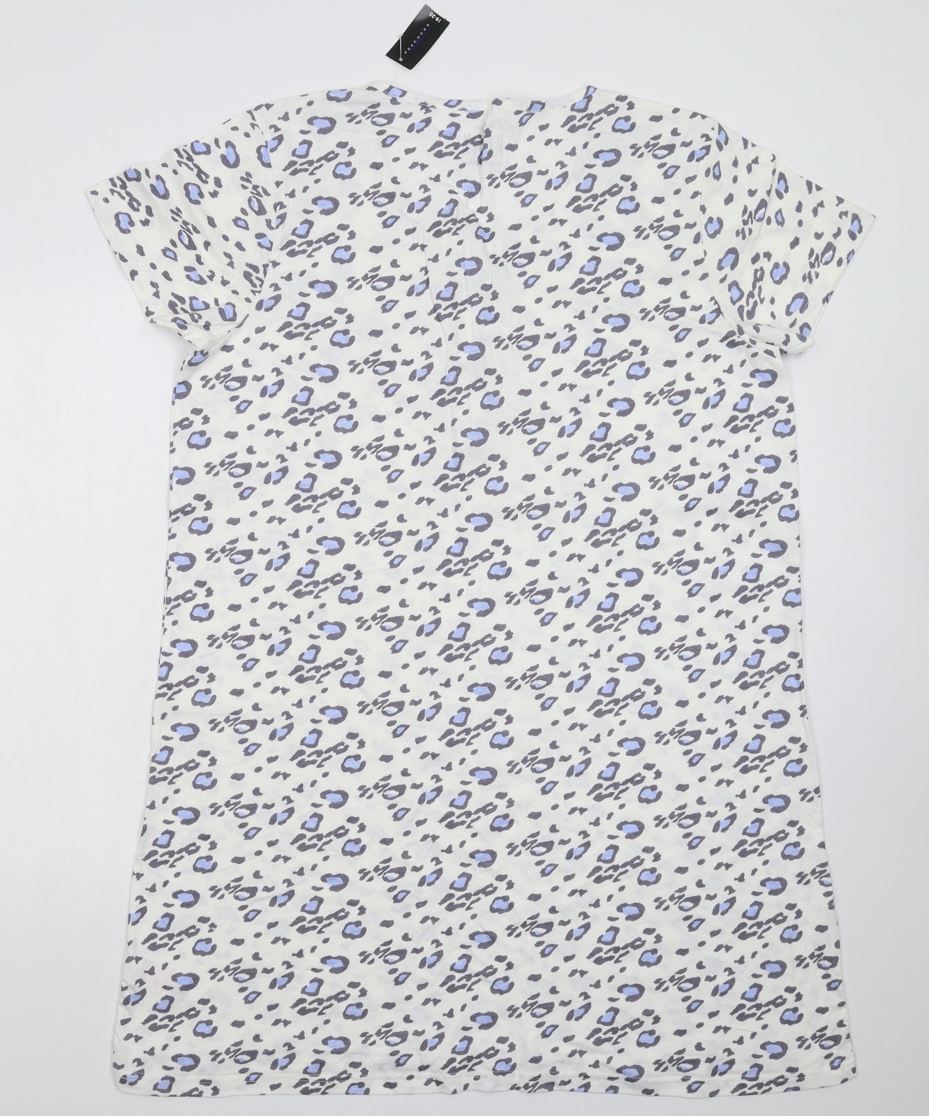 Peacocks Womens White Animal Print  Cami Dress Size 20