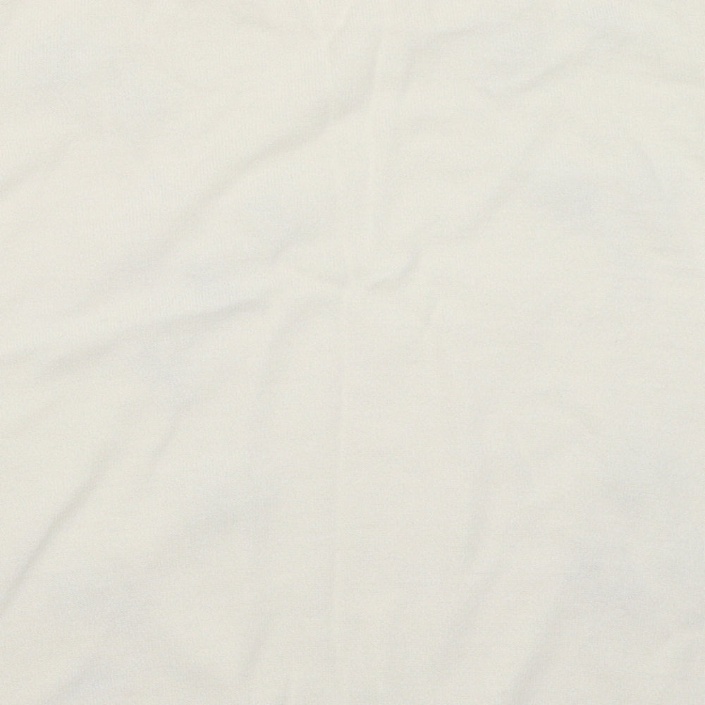 Marks and Spencer Womens White  Knit Pullover Jumper Size 14