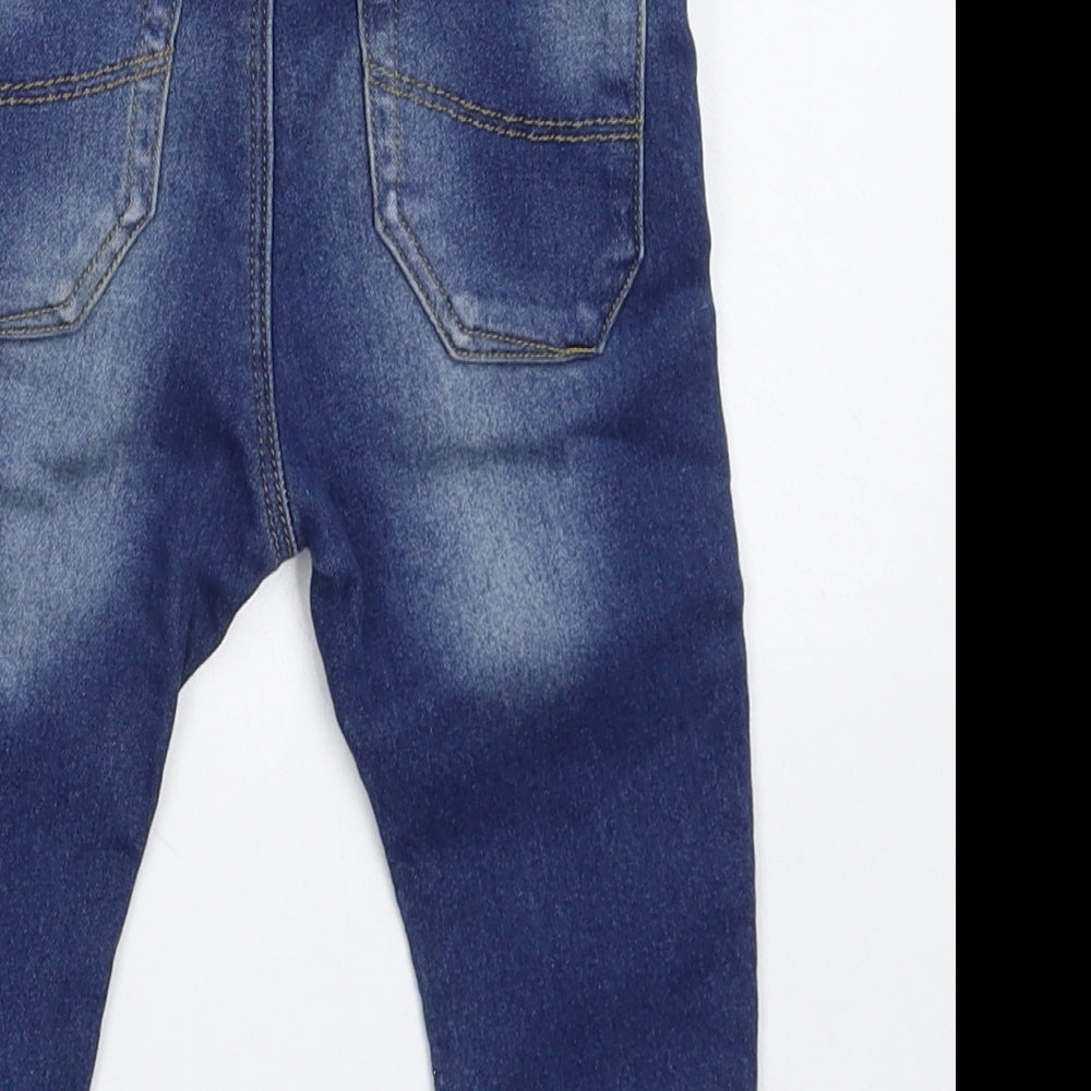 NEXT Baby Blue  Denim Snow Pants Jeans Size 9-12 Months