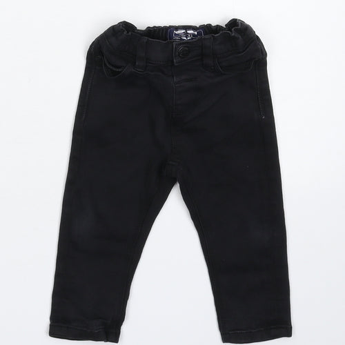 NEXT Baby Black  Denim Capri Jeans Size 9-12 Months