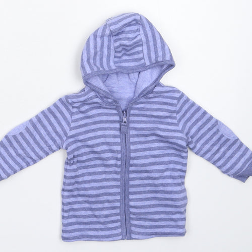 George Baby Blue Striped  Jacket  Size 3-6 Months