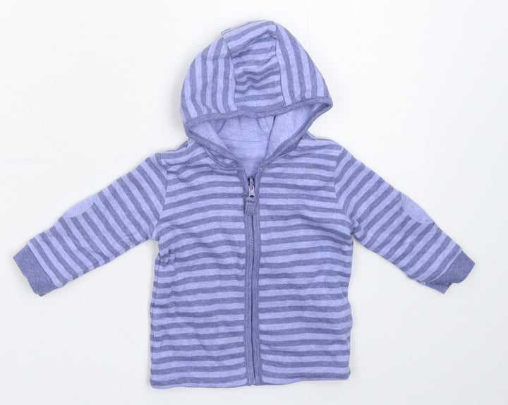 George Baby Blue Striped Jacket Size 3-6 Months