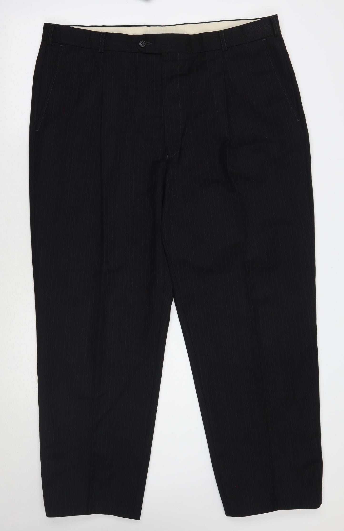 Marks and Spencer Mens Black    Suit Trousers Size 40 L29 in