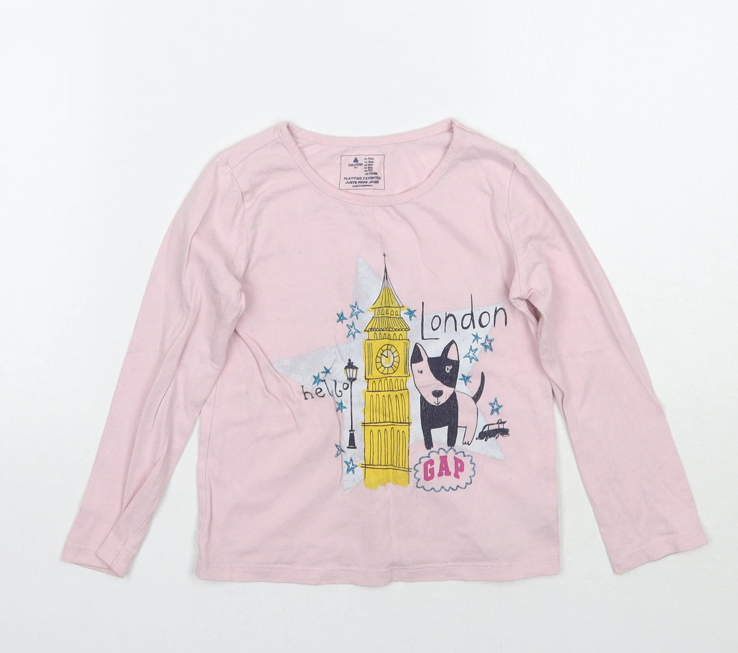 Gap Girls Pink   Basic T-Shirt Size 4 Years