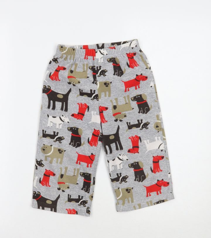 Carters Boys Grey Animal Print Pyjama Pants Size 2 Years