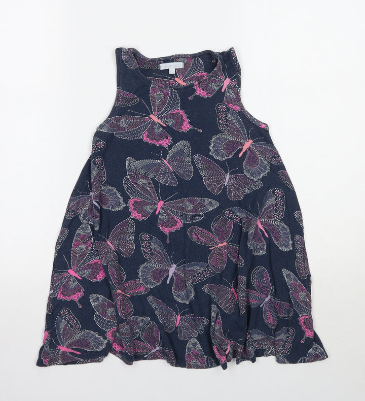Bluezoo Girls Blue Animal Print  Camisole T-Shirt Size 5-6 Years