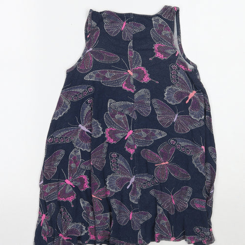 Bluezoo Girls Blue Animal Print  Camisole T-Shirt Size 5-6 Years