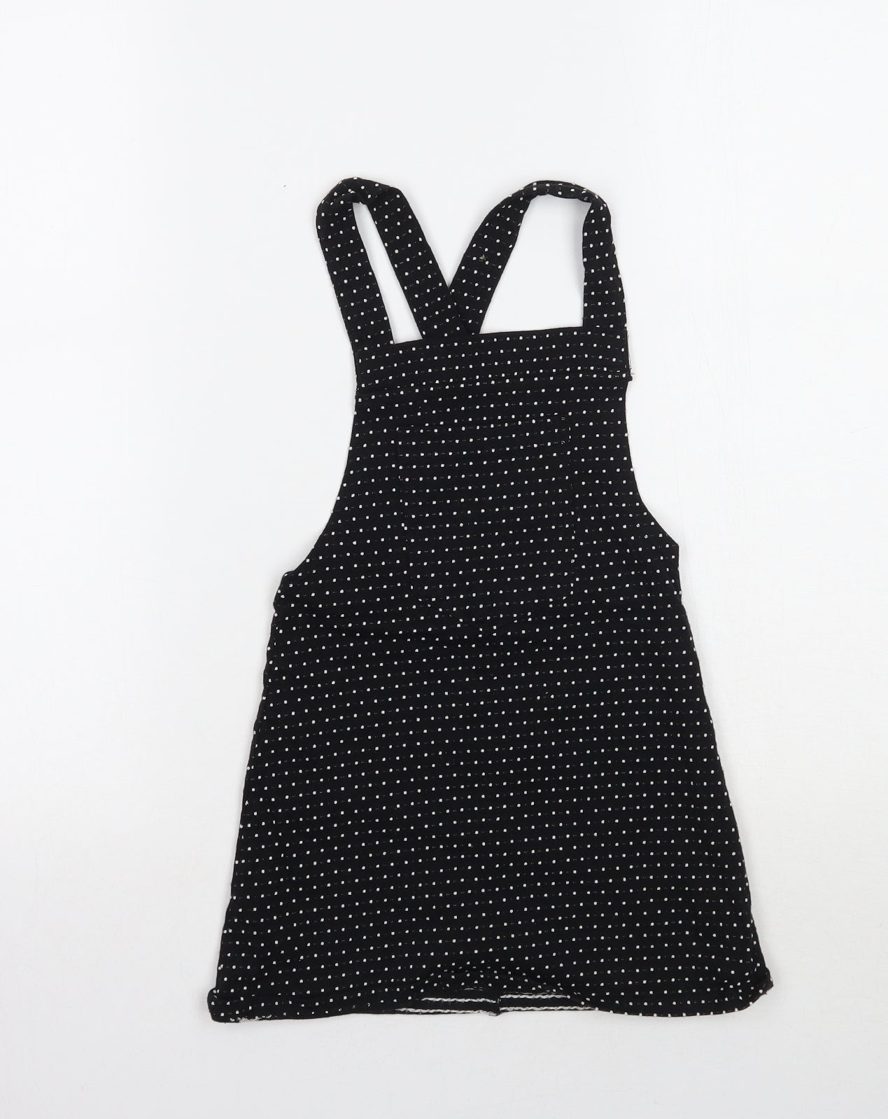 George Girls Black Polka Dot Ramie A-Line  Size 4-5 Years