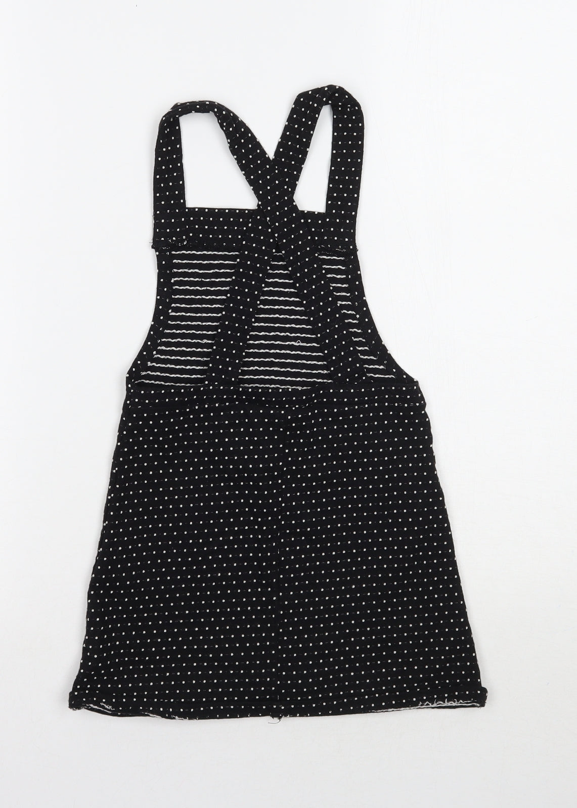 George Girls Black Polka Dot Ramie A-Line  Size 4-5 Years
