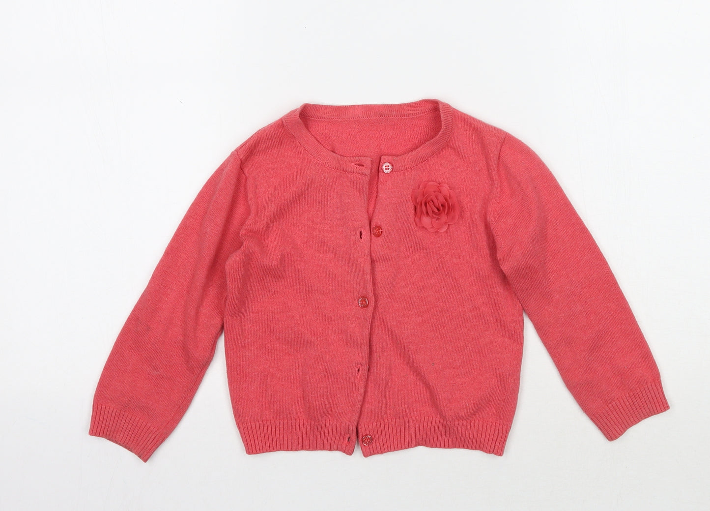 Nutmeg Girls Pink   Cardigan Jumper Size 3-4 Years