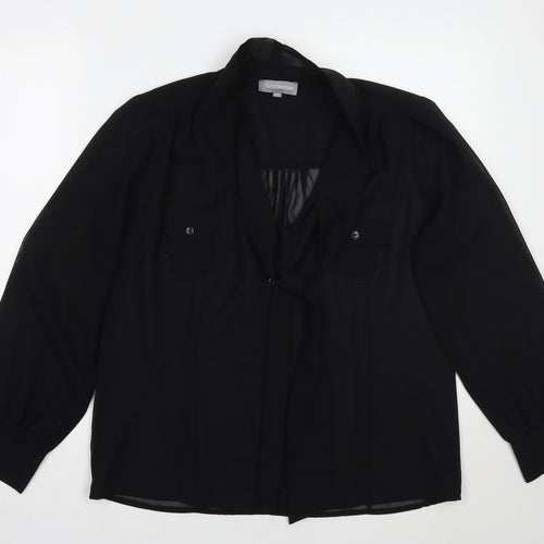 First avenue Womens Black   Basic Blouse Size 12