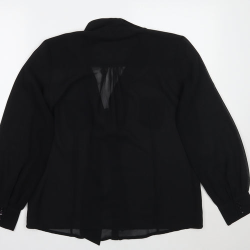 First avenue Womens Black   Basic Blouse Size 12