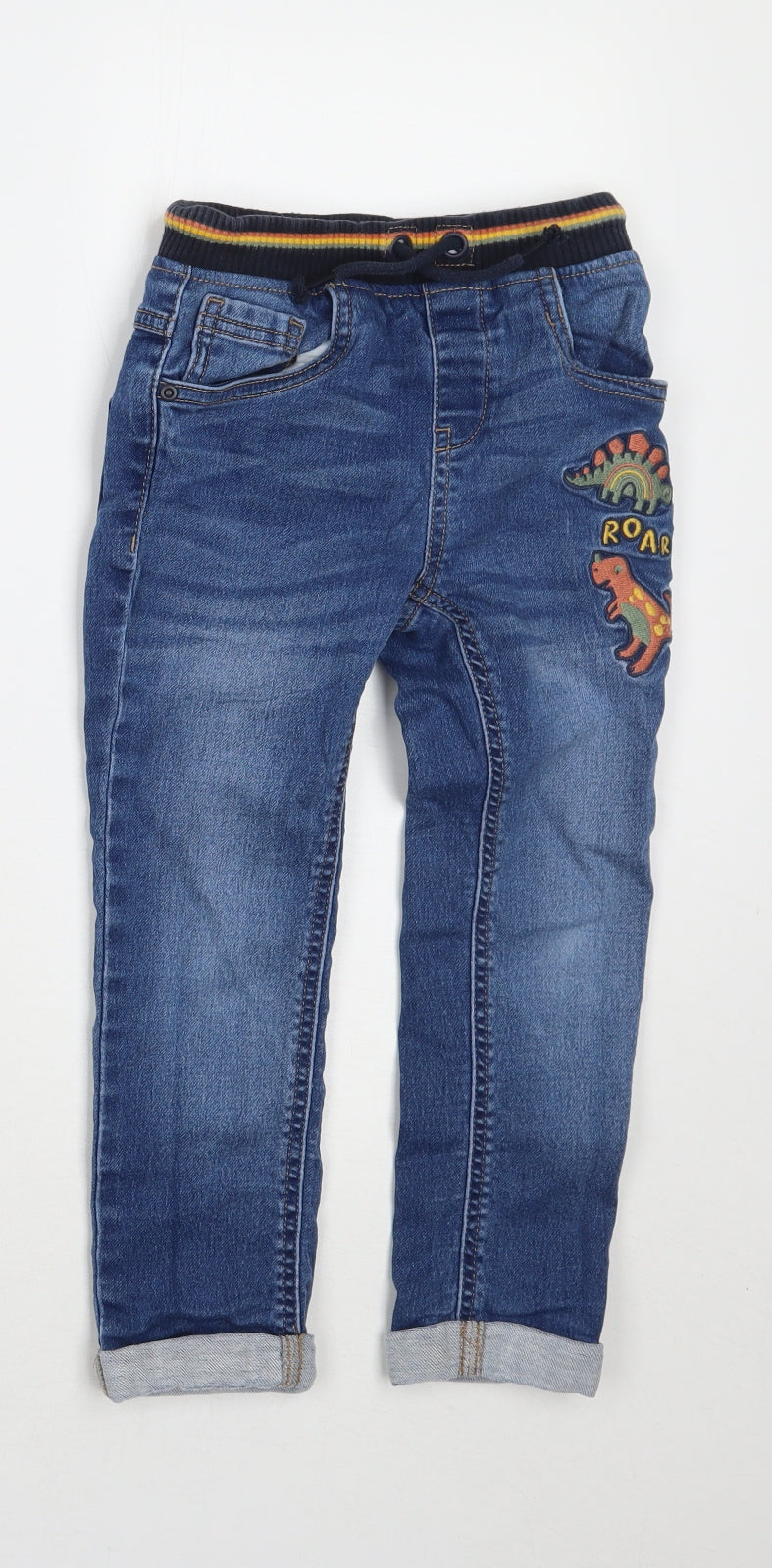 Nutmeg Boys Blue   Straight Jeans Size 4-5 Years