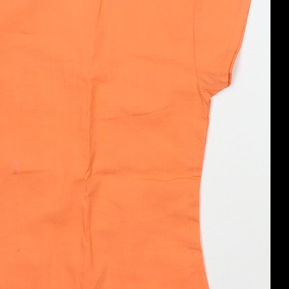 Carley Girls Orange   Basic Button-Up Size 4-5 Years