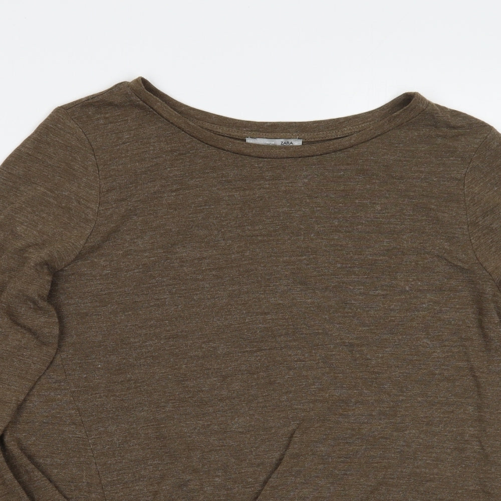 Zara Womens Green   Basic T-Shirt Size L