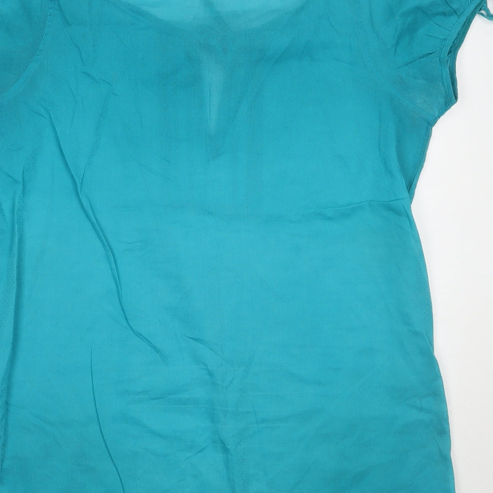 Marks and Spencer Womens Blue   Basic Blouse Size 14
