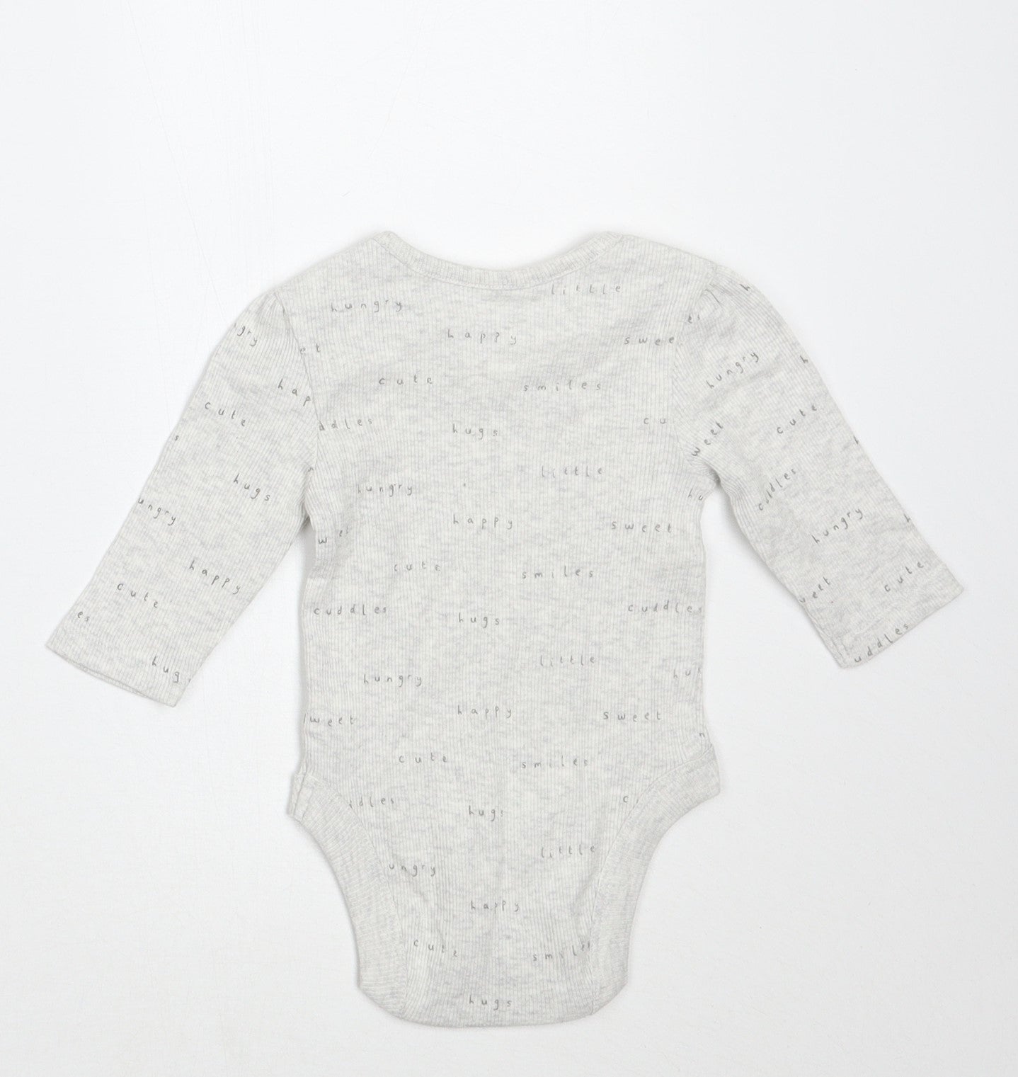 George Girls Grey   Babygrow One-Piece Size 0-3 Months