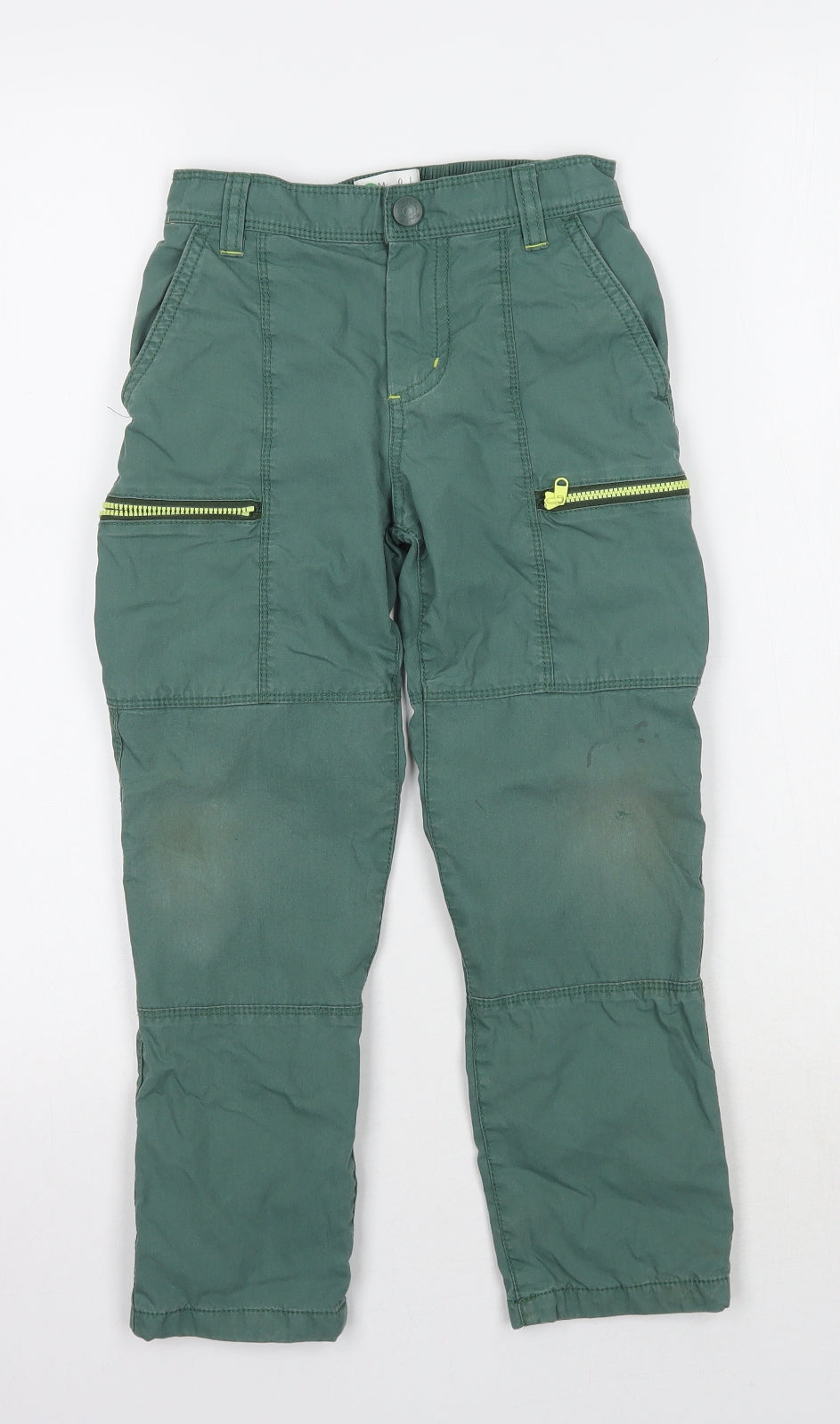 Mini Boden Boys Green   Cargo Trousers Size 6 Years