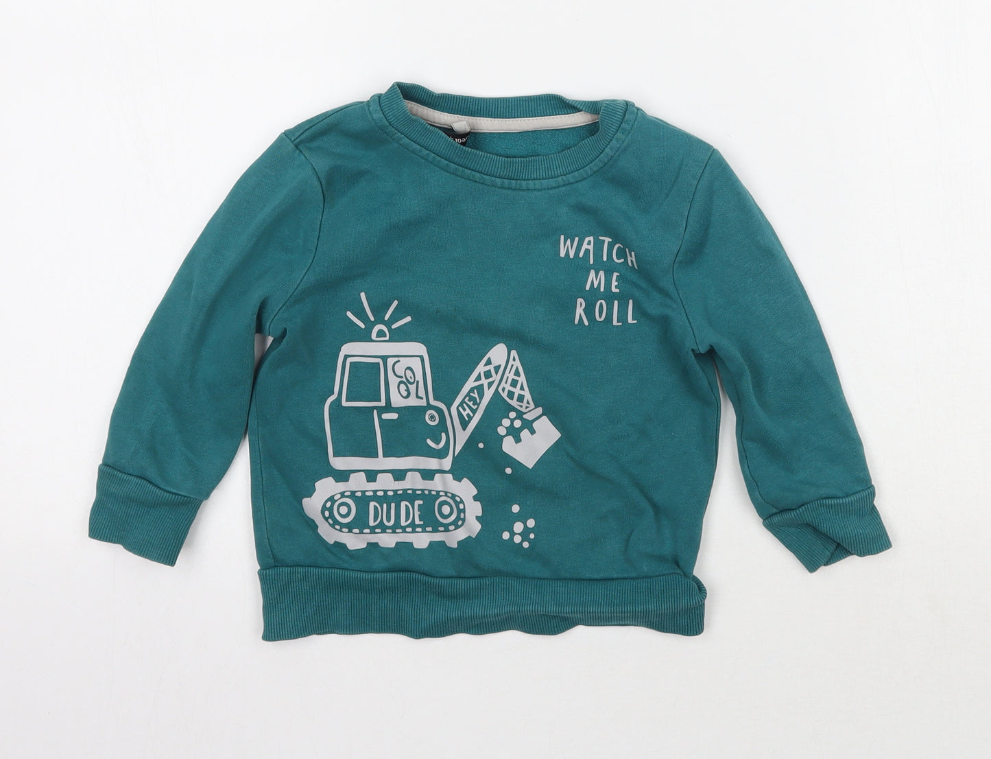 George Boys Green   Pullover Jumper Size 12-18 Months