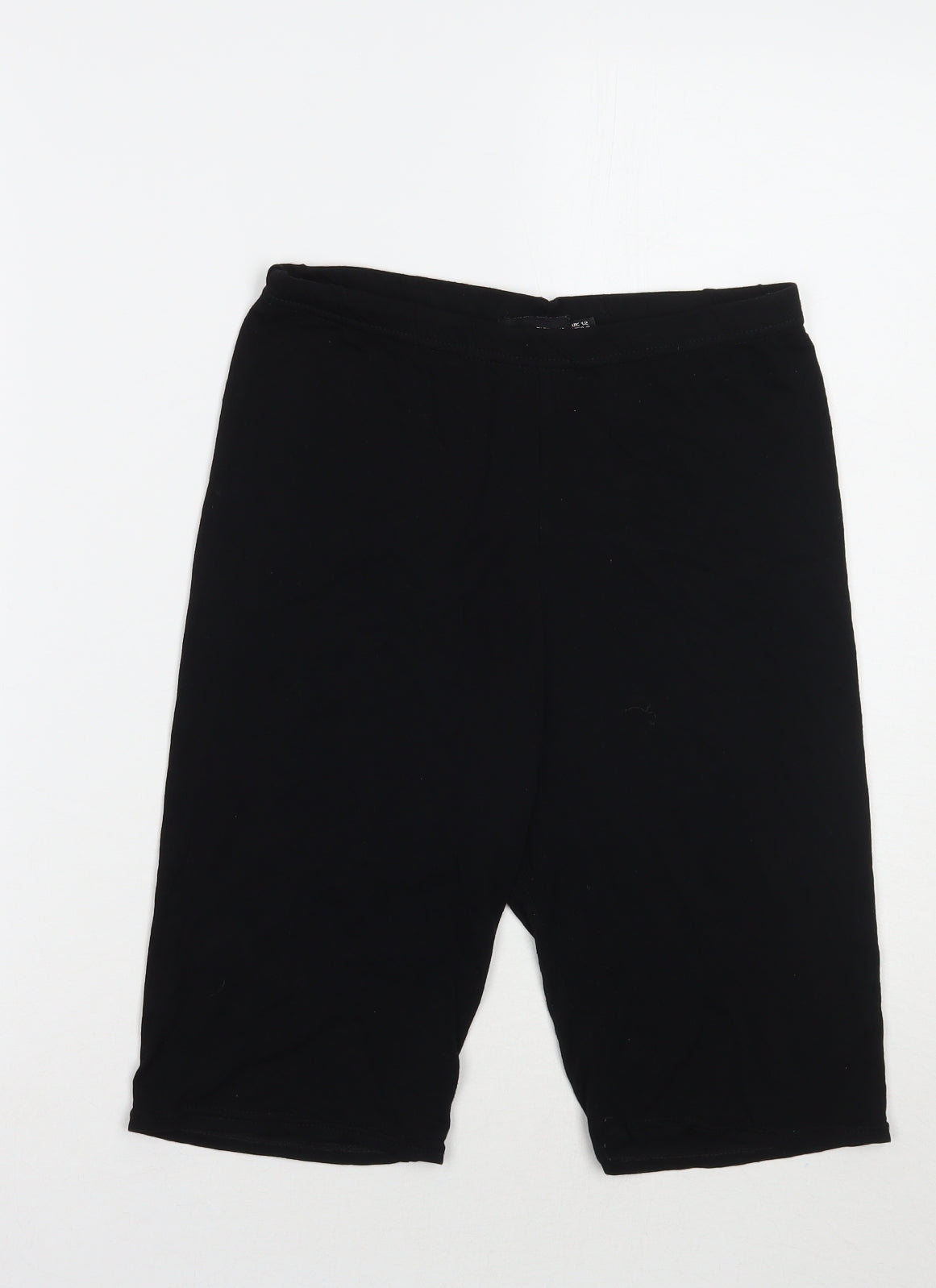 PRETTYLITTLETHING Womens Black   Sweat Shorts Size 12