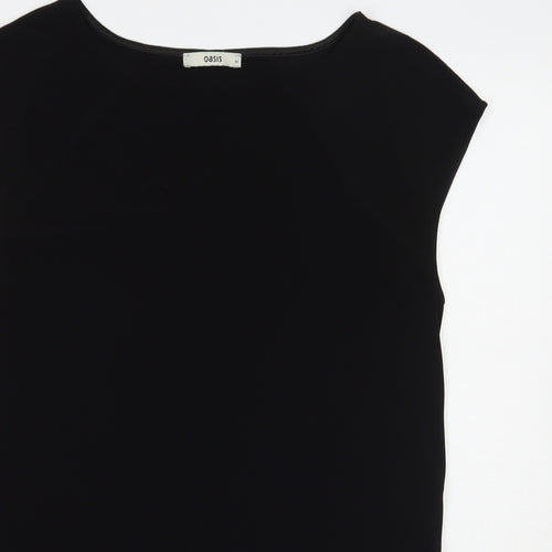 Oasis Womens Black   Basic T-Shirt Size M