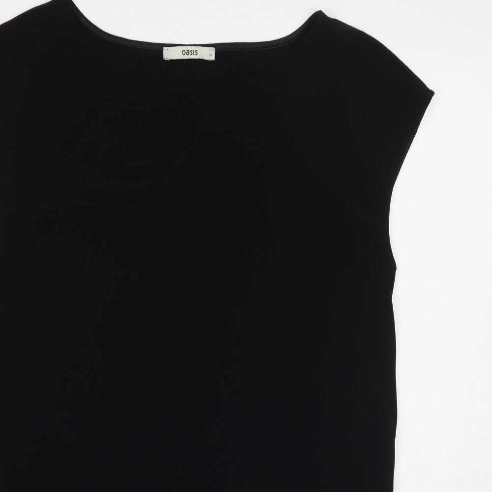 Oasis Womens Black   Basic T-Shirt Size M