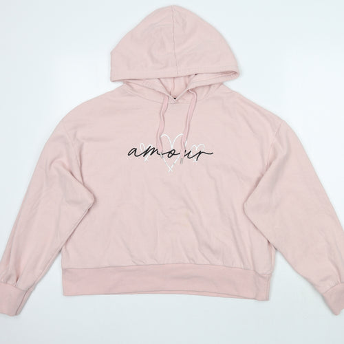 Newlook Womens Pink   Pullover Hoodie Size M