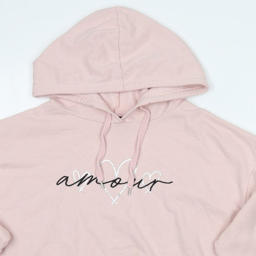 Newlook Womens Pink   Pullover Hoodie Size M