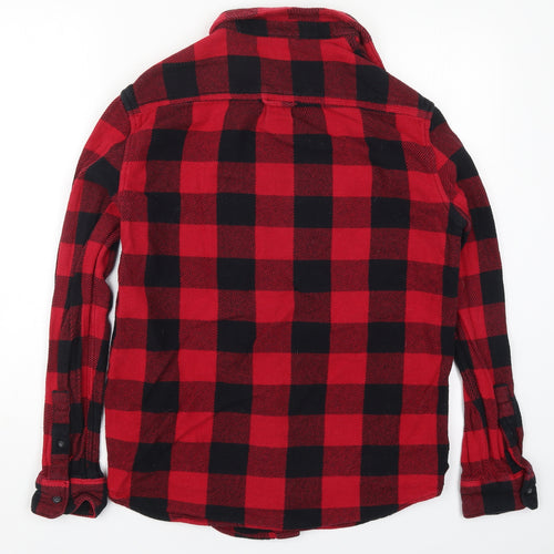 Primark Mens Red Check   Button-Up Size M