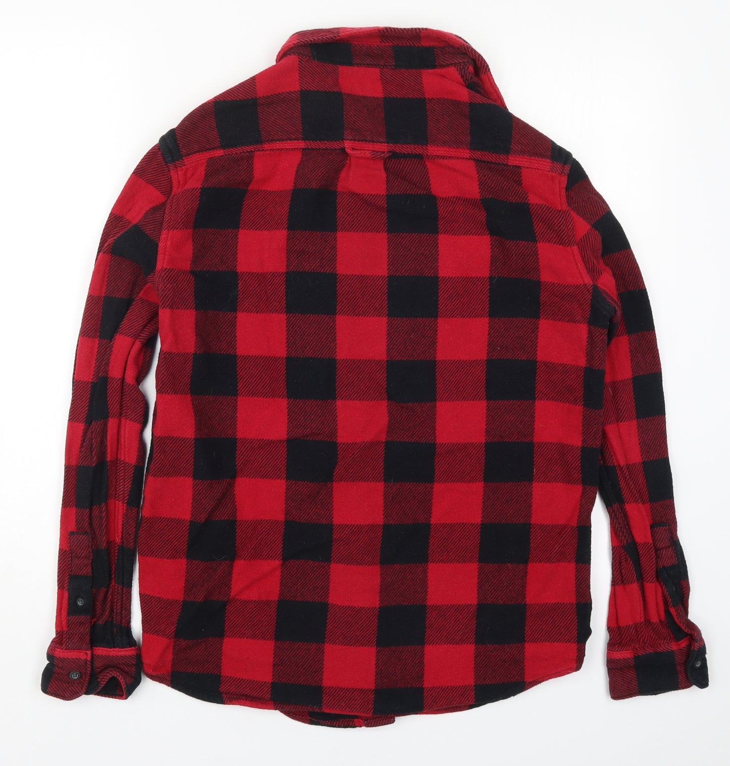 Primark Mens Red Check   Button-Up Size M