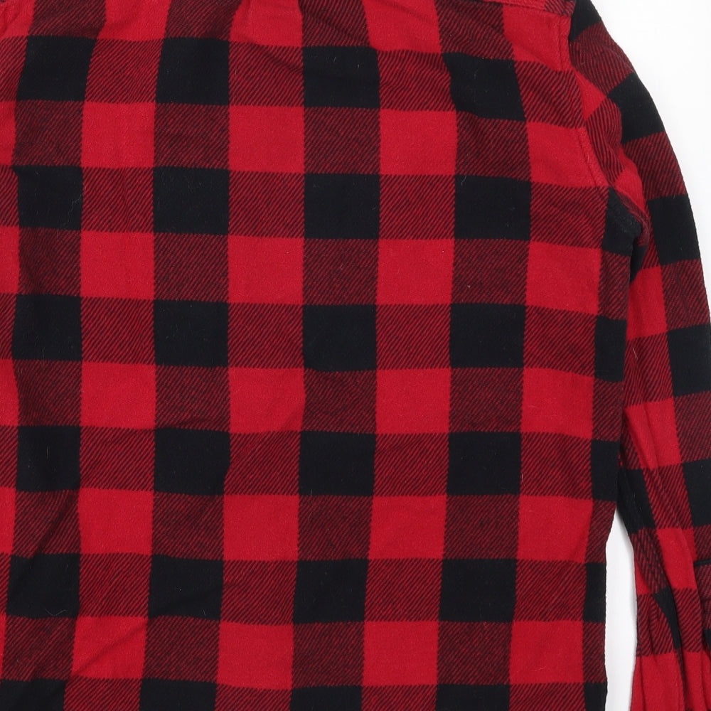 Primark Mens Red Check   Button-Up Size M
