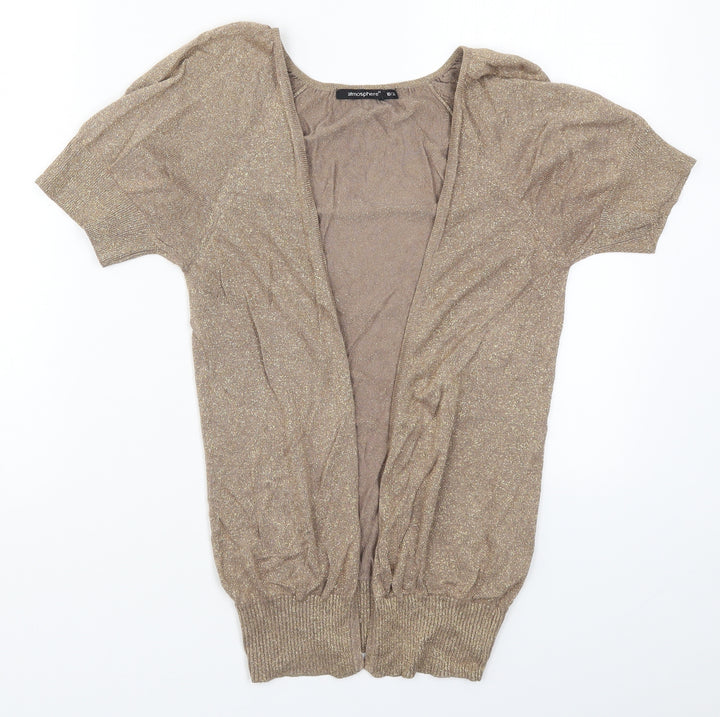 Atmosphere Womens Brown  Knit Cardigan Jumper Size 10