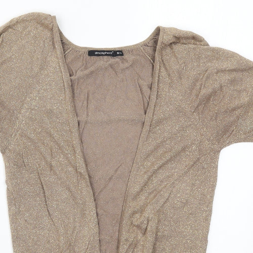 Atmosphere Womens Brown  Knit Cardigan Jumper Size 10
