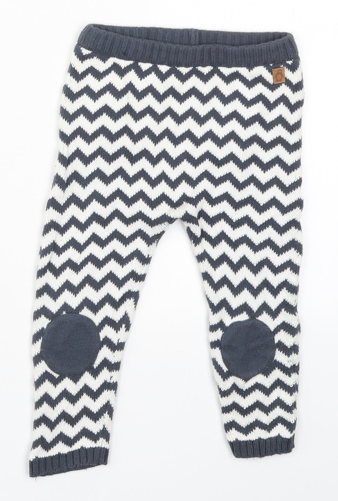 John Lewis Baby Grey Striped  Sweatpants Trousers Size 18-24 Months  - Zig Zag