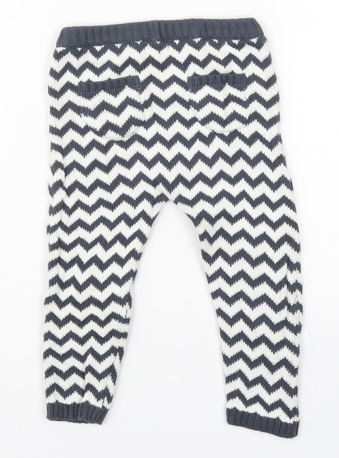 John Lewis Baby Grey Striped  Sweatpants Trousers Size 18-24 Months  - Zig Zag