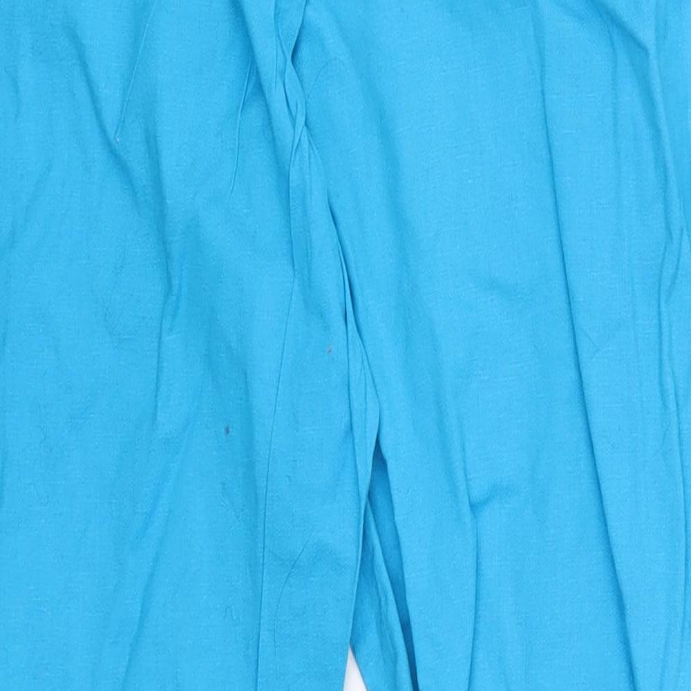 Soon Womens Blue   Cropped Trousers Size 14 L22 in
