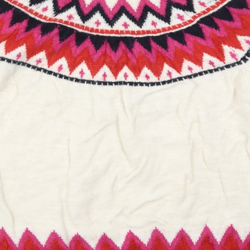 F&F Womens Multicoloured Fair Isle Knit Pullover Jumper Size 22