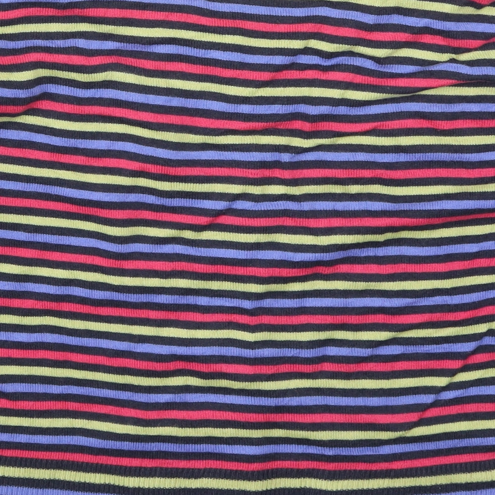 Per Una Womens Multicoloured Striped Knit Cardigan Jumper Size 14  - Flowers